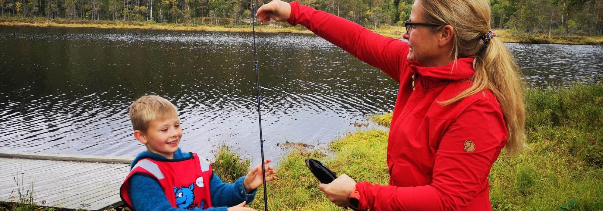 På fisketur etter Monsterfisken!