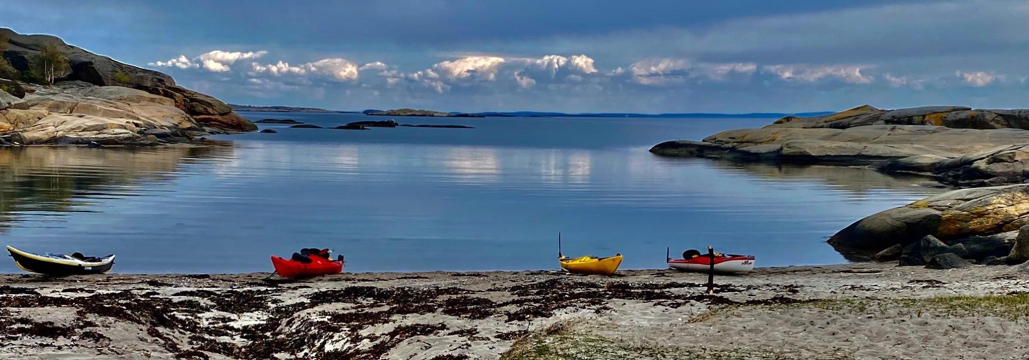 Kajakk helgetur til Paradisbukta på Ildverket