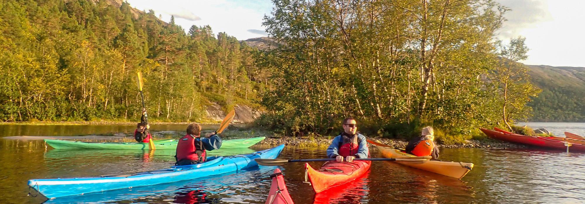 Kajakk på Vatnvatnet for ungdom mellom 12 og 15 år