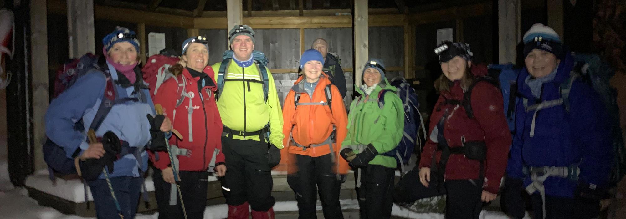 Skien turlag Aktiv Treningstur med tung sekk Ulvsvann (aktivgruppa)