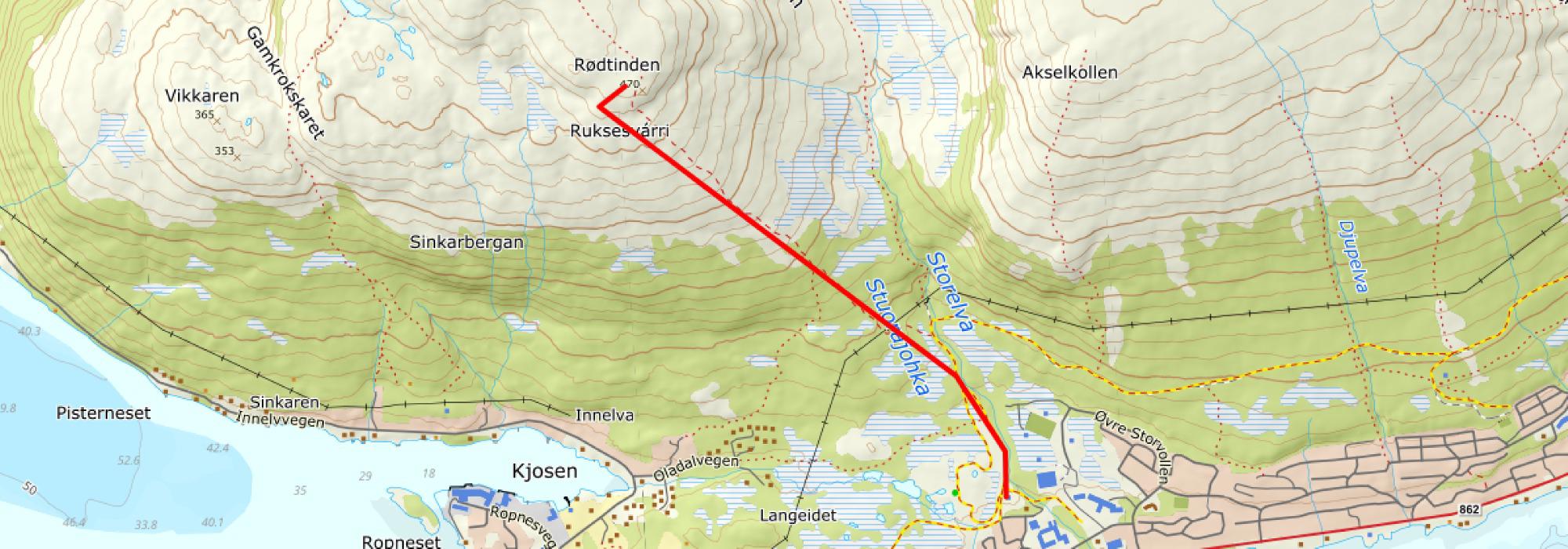 DNT Fjellsport Troms - Onsdagstur, Topptur Rødtinden