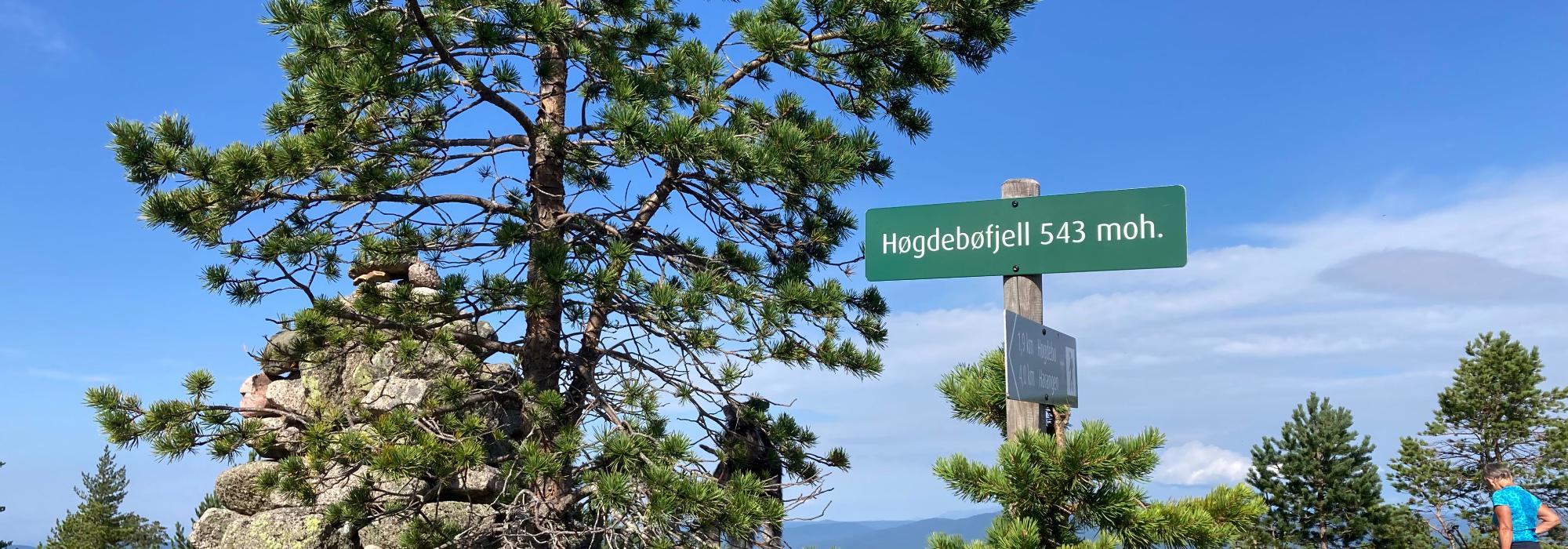 Tur til Høgdebøfjell, Sandsvær