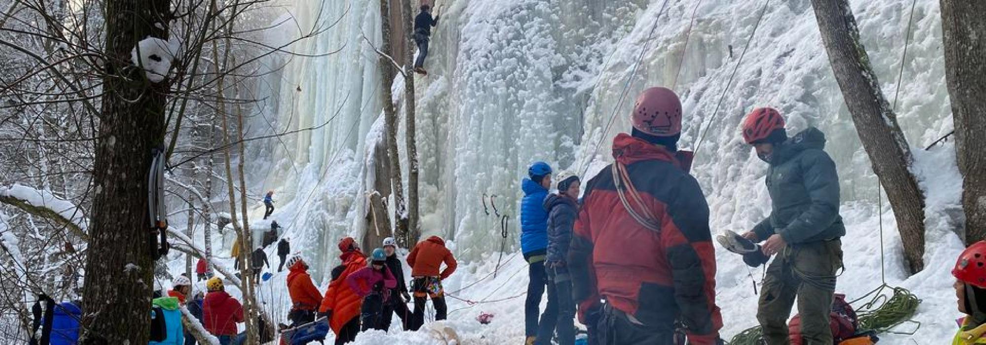 Isklatresamling med DNT Fjellsport Oslo i Heggedal (FJ26)