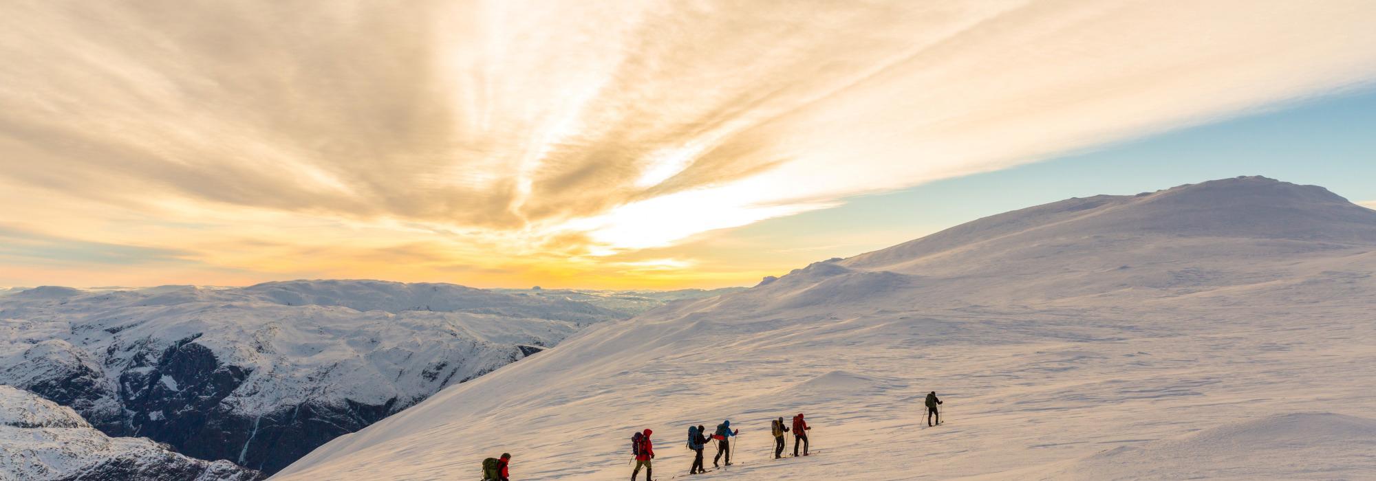På fjellski fra Kaldavass til Hallingskeid via Vassfjøro