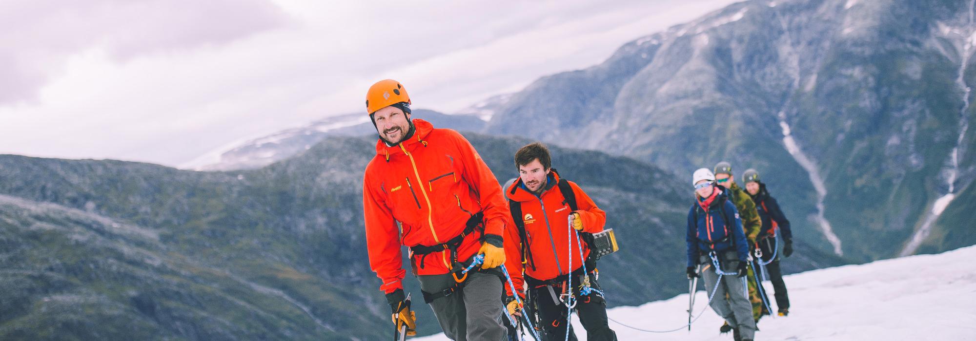 Kronprinsens rute - bretur på Opptaksbreen
