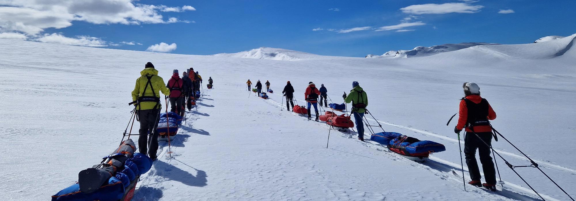 Med pulk og telt på fjellski fra Finse til Ustaoset
