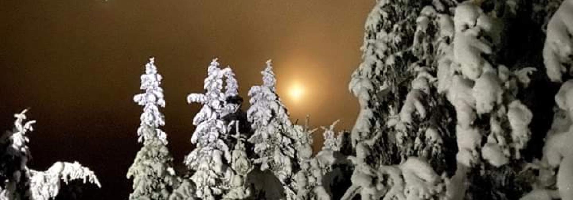 Fullmånetur på ski