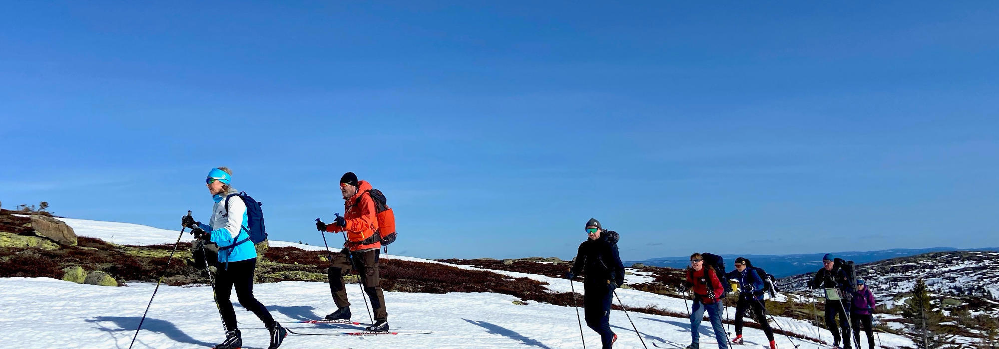 To topper på vakre Vikerfjell