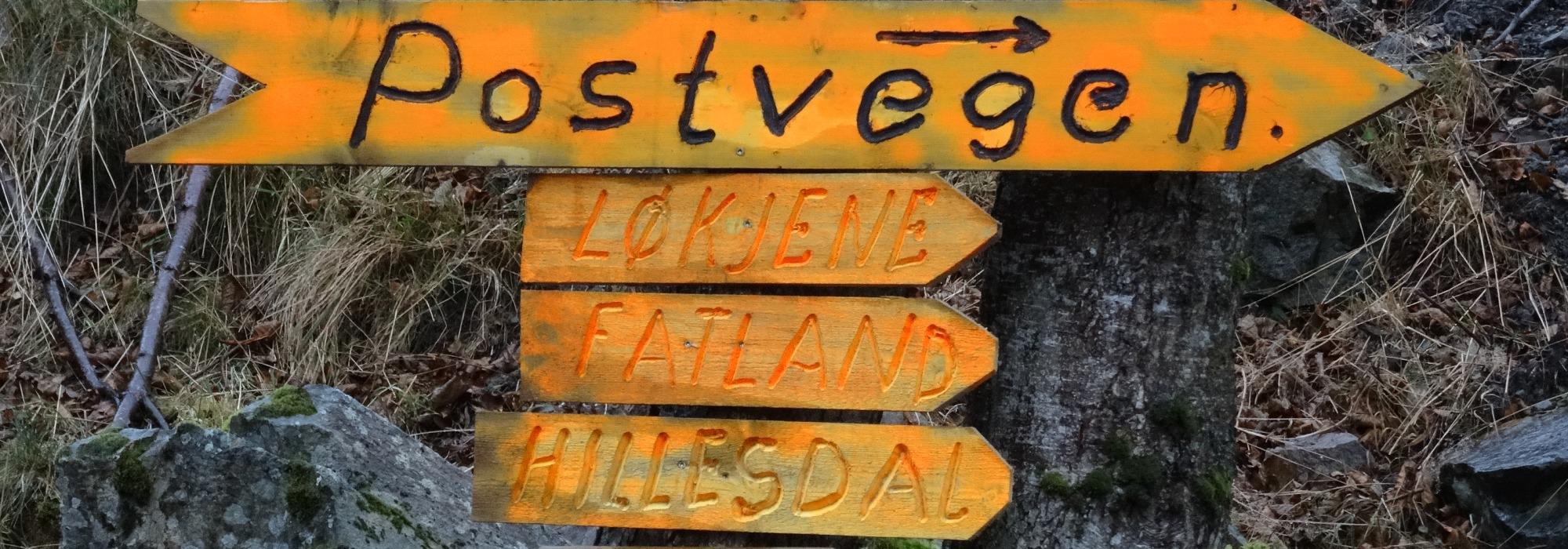 Seniortur - Postvegen mot Åkra