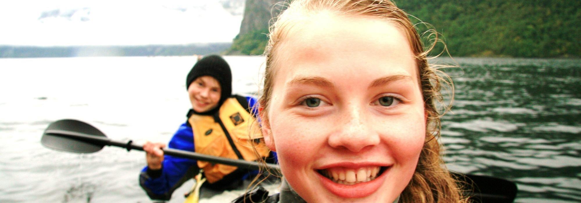 DNT Asker Junior (12-16 år). Kajakk kurs og gøy.