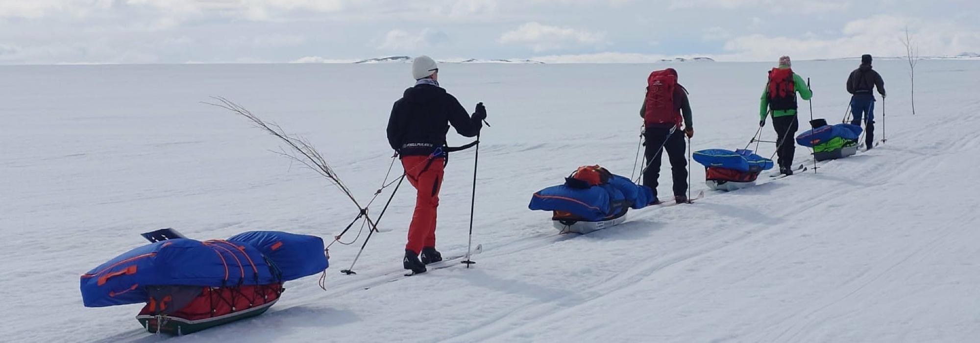 AKTIV: Lang påsketur med pulk og telt på Hardangervidda
