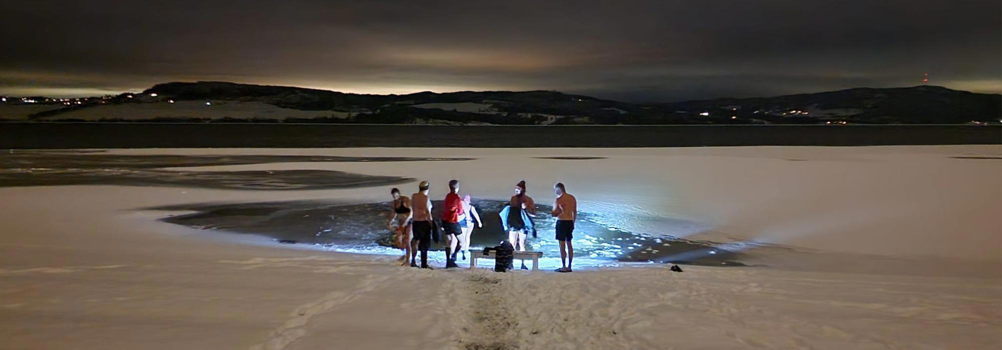 Løpetur, badstue og Mjøsbad