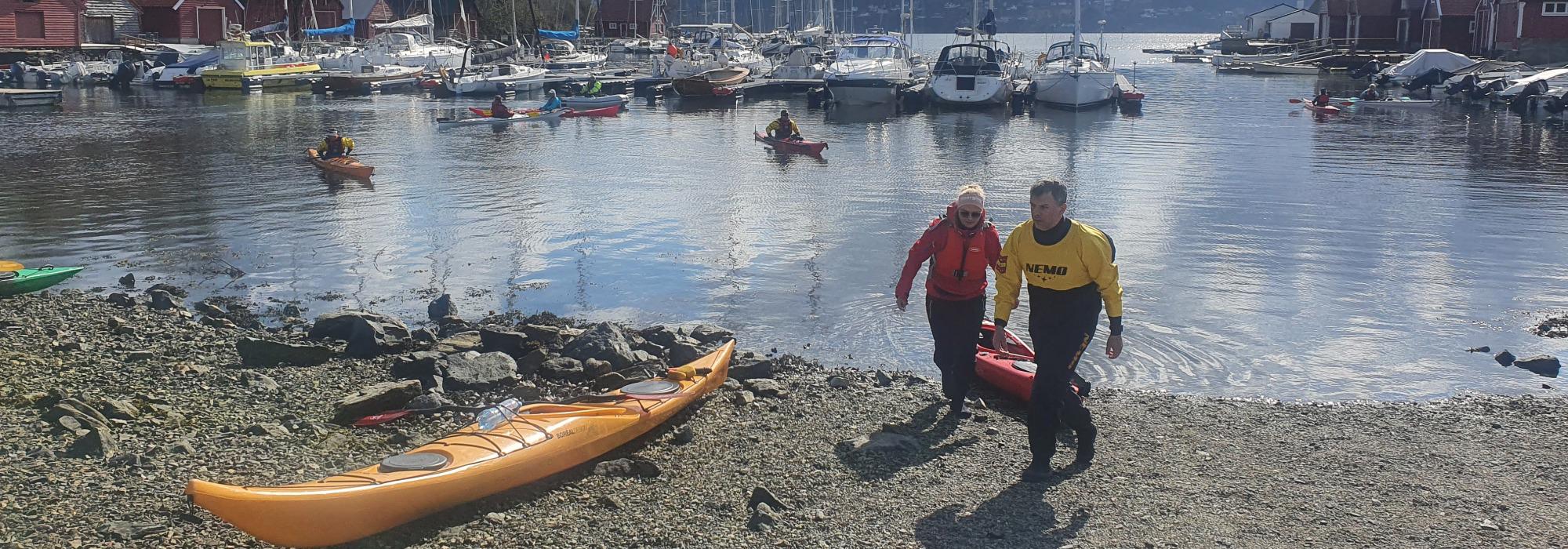 Kajakkperle! Hjellestad rundt fra Mildevågen. Kveldstur