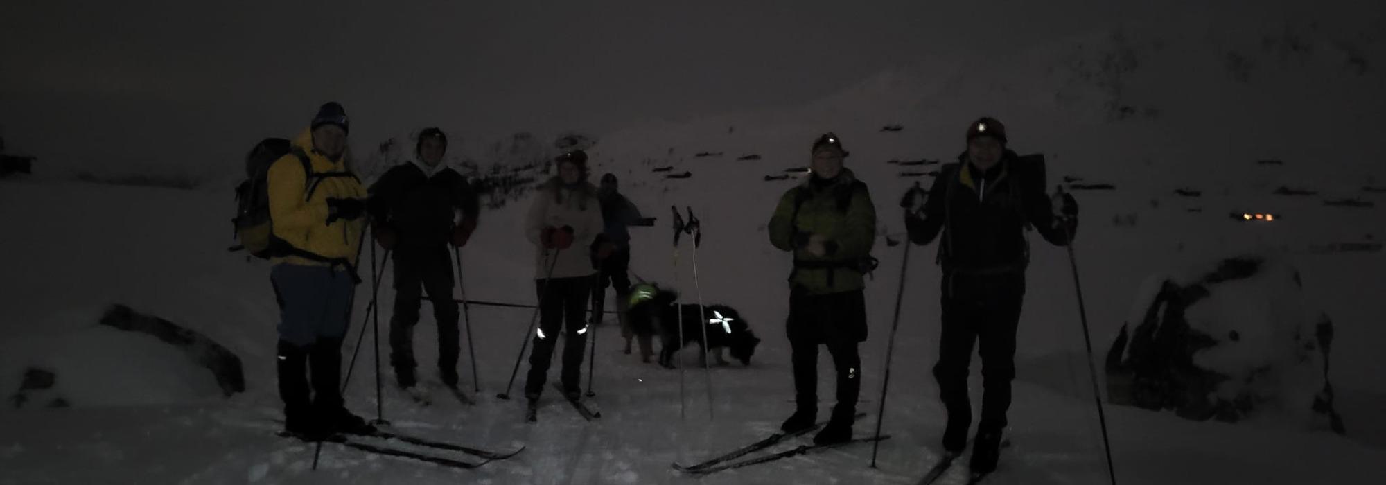 Skitur i måneskinn/hodelykt - Bulien