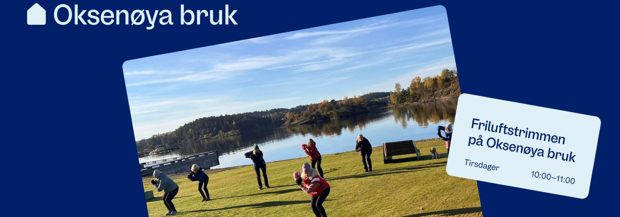 Friluftstrim på Oksenøya bruk på Fornebu