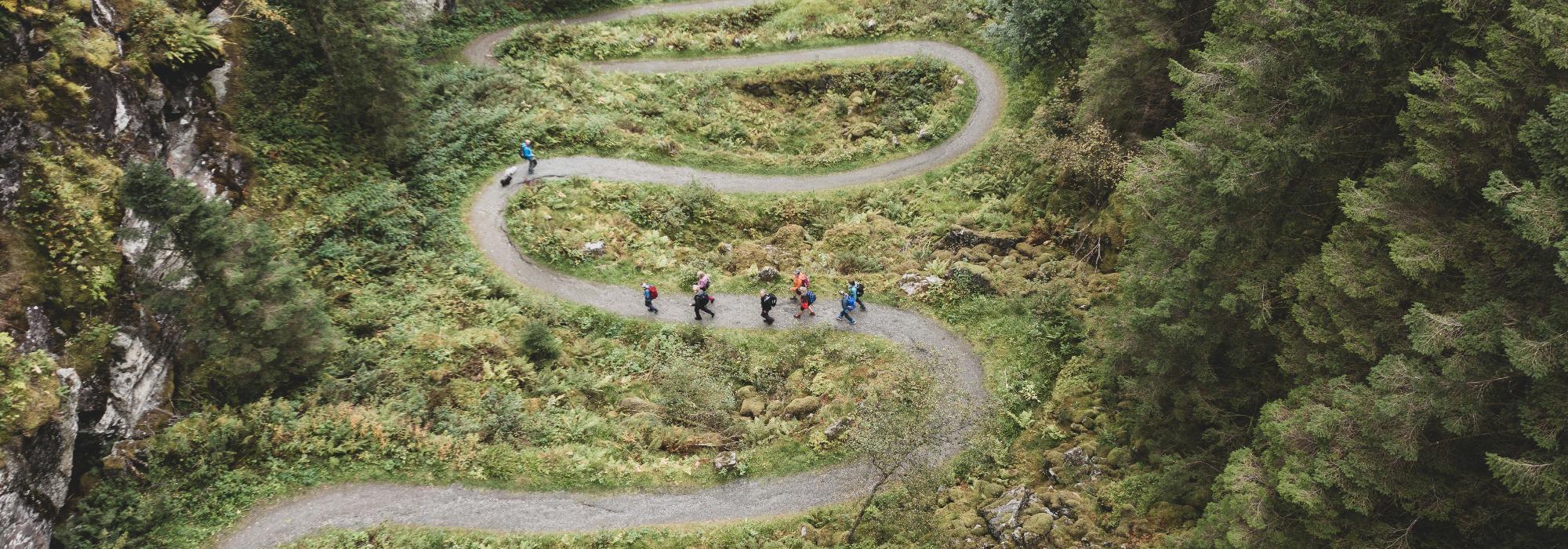 Tur gjennom Kossdalen på Osterøy med Klart det går