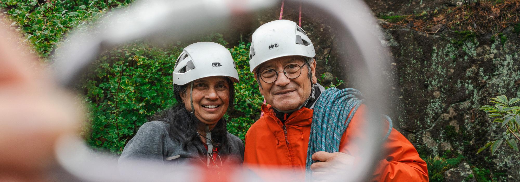 Klatring ute ved Isdammen i Lillomarka