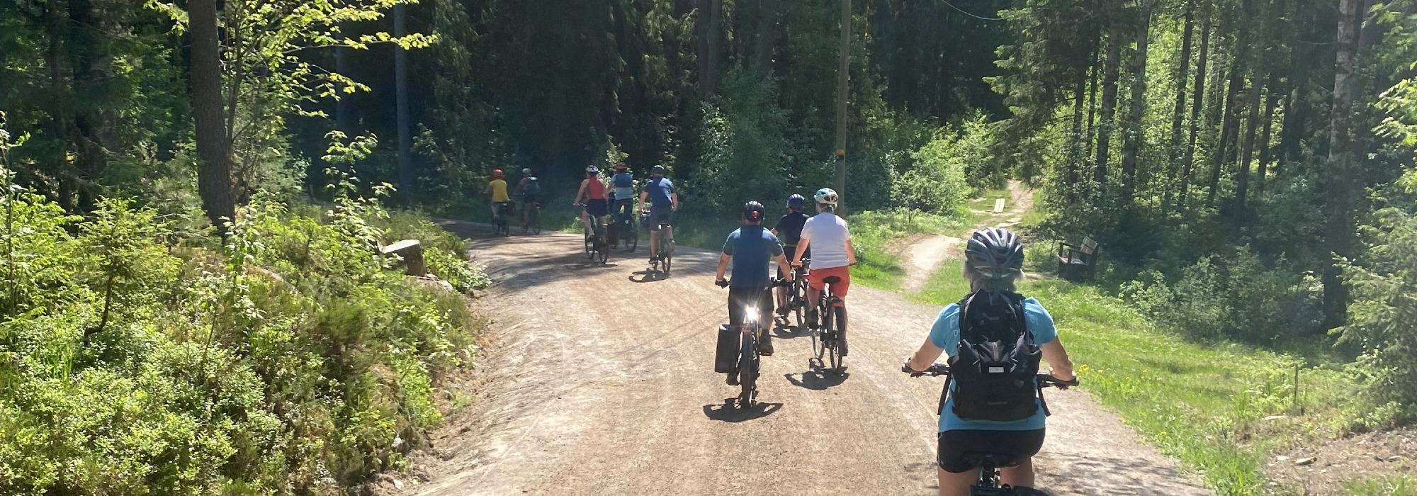 El-sykkeltur gjennom Østmarka