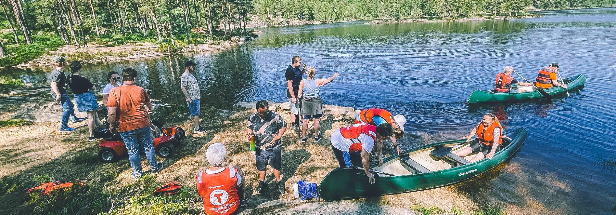 DNT tilrettelagt, Tur til Frønesjøen og kanopadling