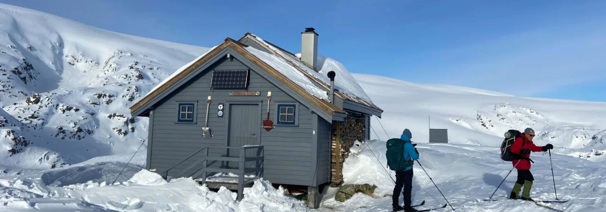 Vårskitur til Sauabrehytta, Folgefonna
