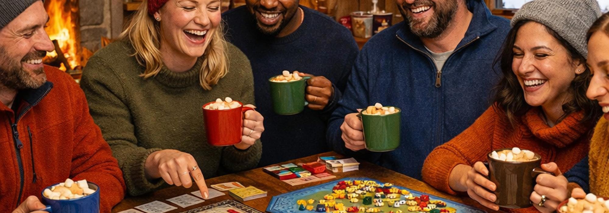 Fast brettspelkveld på DNT Storlihytta