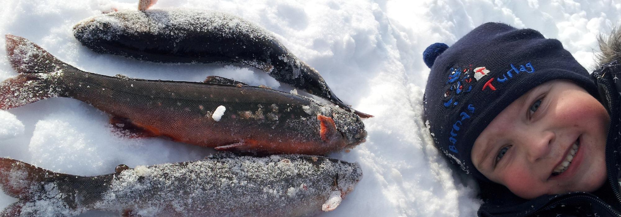 Isfiskedag på Langvatnet