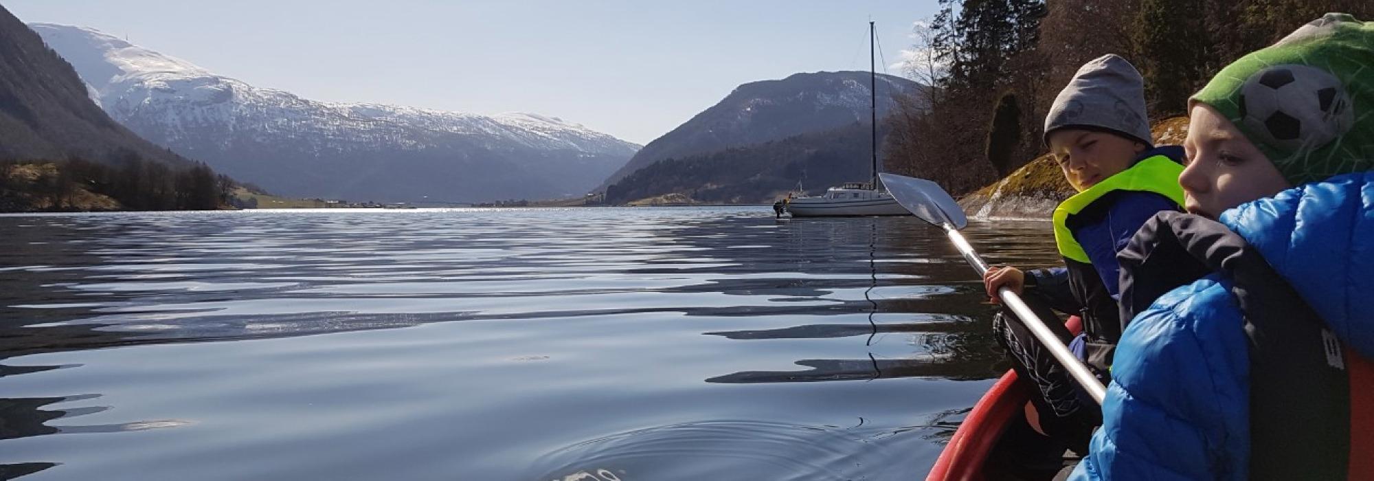 Padletur til Storøyna med Barnas Turlag Sogndal