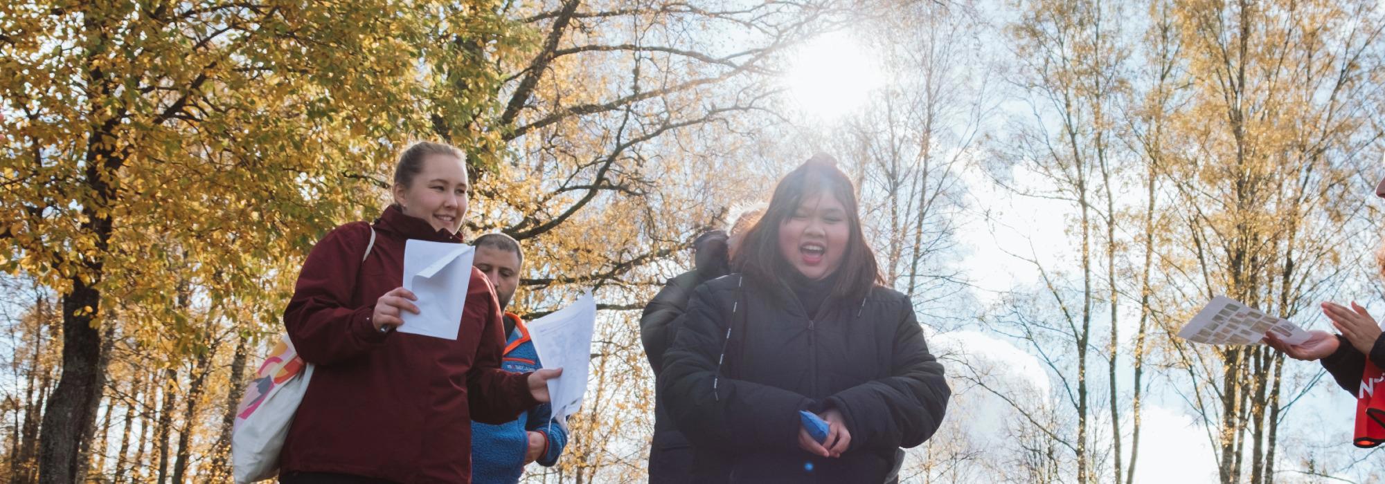 Friluftsliv tilrettelagt for utviklingshemmede (FTU) - Natursti og bålkos på Sognsvann