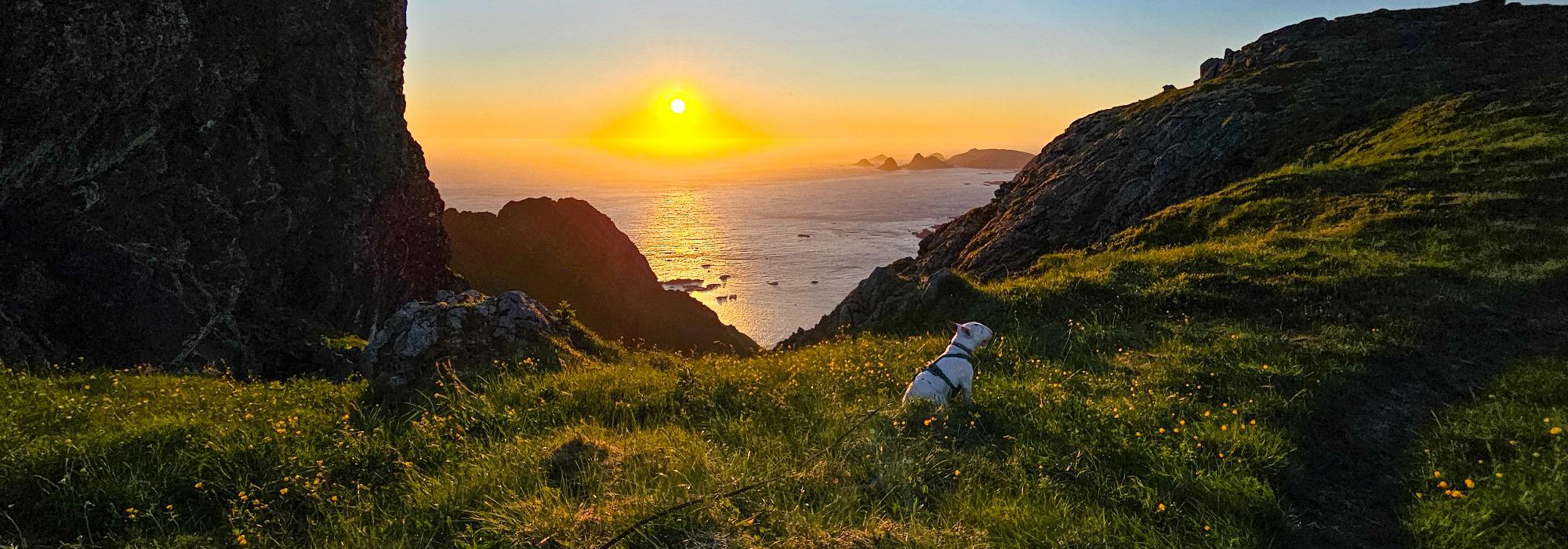 Midnattsol-tur på Skårvågfjellet