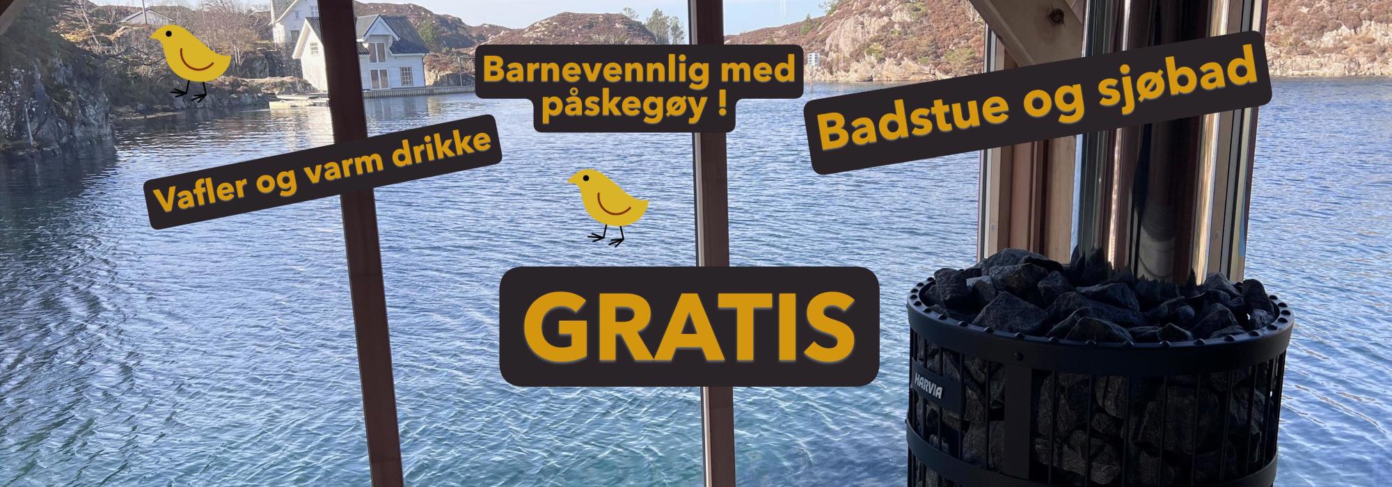 Badstuåpning og påskegøy på Rongevær kysthytte