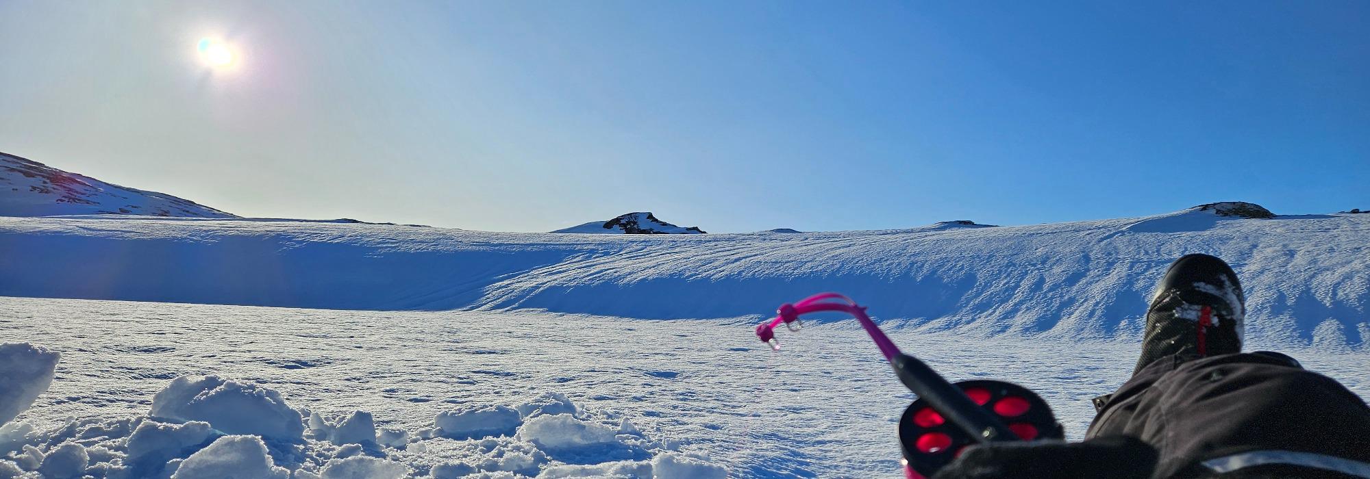 Isfiskehelg på Saravann