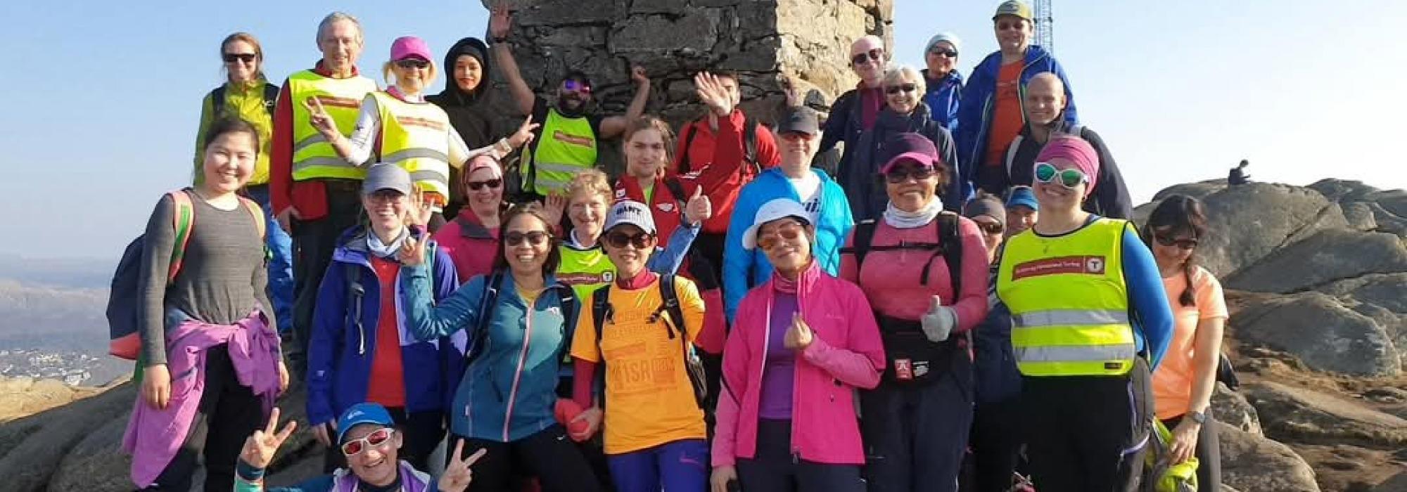 Mer info kommer - 3 fjell i vest (Lyderhorn, Damsgård og Løvstakken) med språktreningsgruppen "Til Topps"