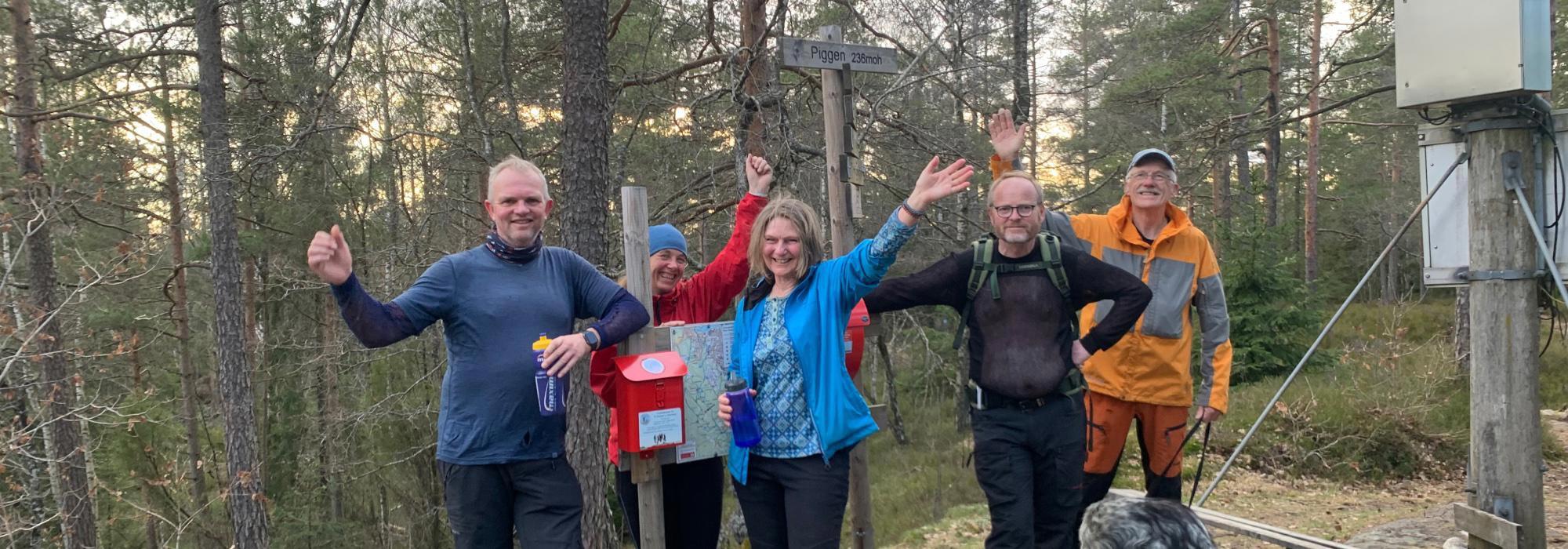 Skien Turlag aktiv  Tung sekk trening til Blåfjell