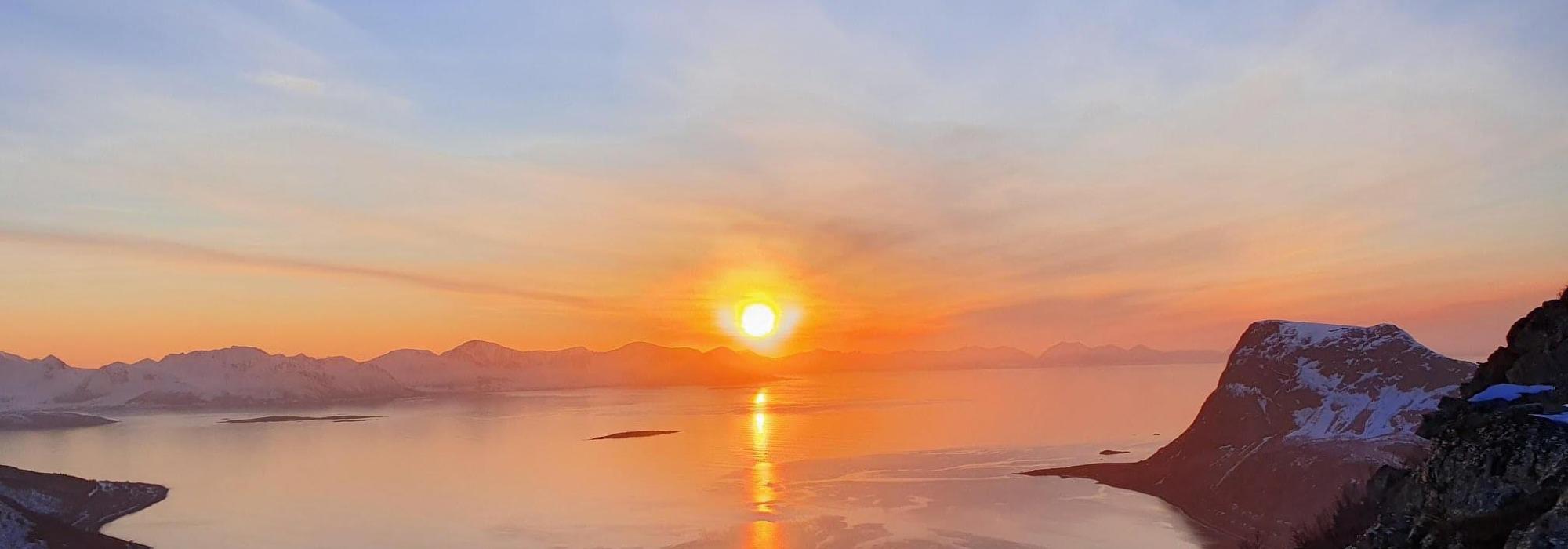 Solnedgang fra Nupenfjellet