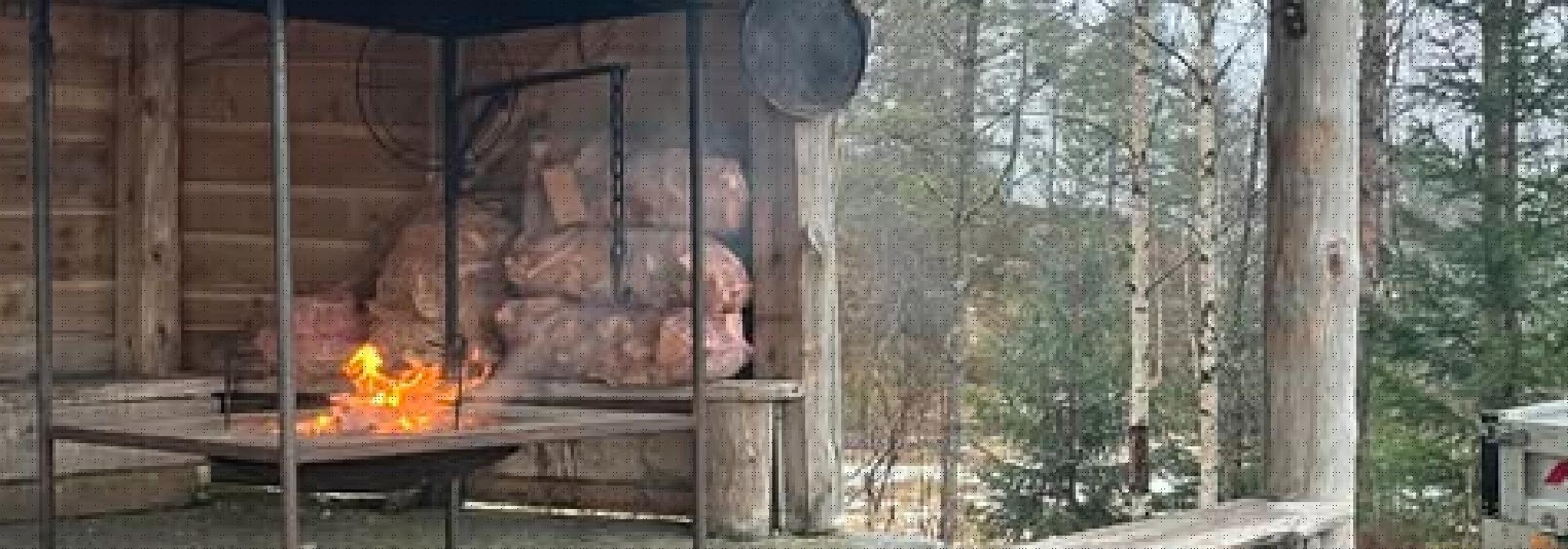 Kveldsmattur til gapahuken i Skare